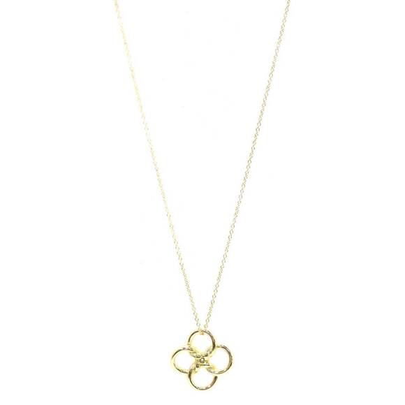 Tiffany 18K Yellow Gold Return to Tiffany Full Heart Pendant  TIFFANY Authentic 18k Gold Love Necklace